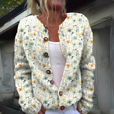 Meike | Elegante Weste mit Blumenprint