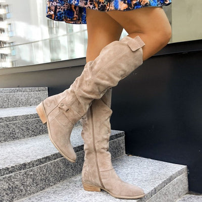 Laluna | Kniestiefel aus Wildleder