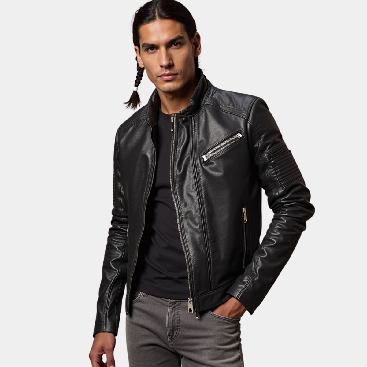 ORLANDO | LÄSSIGE LEDERJACKE