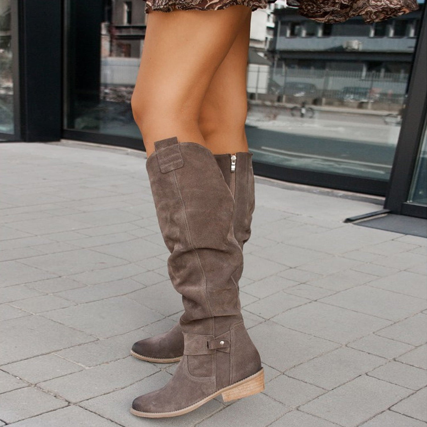 Laluna | Kniestiefel aus Wildleder
