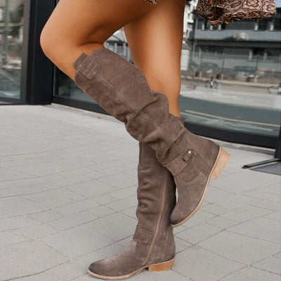 Laluna | Kniestiefel aus Wildleder
