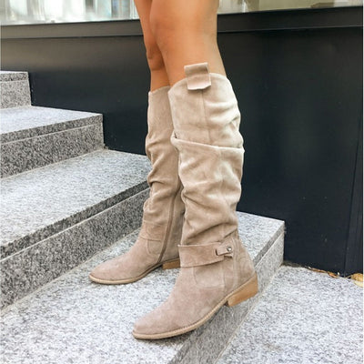 Laluna | Kniestiefel aus Wildleder
